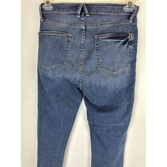 Good American Good Legs High Rise Split Hem Crop Skinny Jeans Womens Size 6 / 28 - Picture 11 of 13